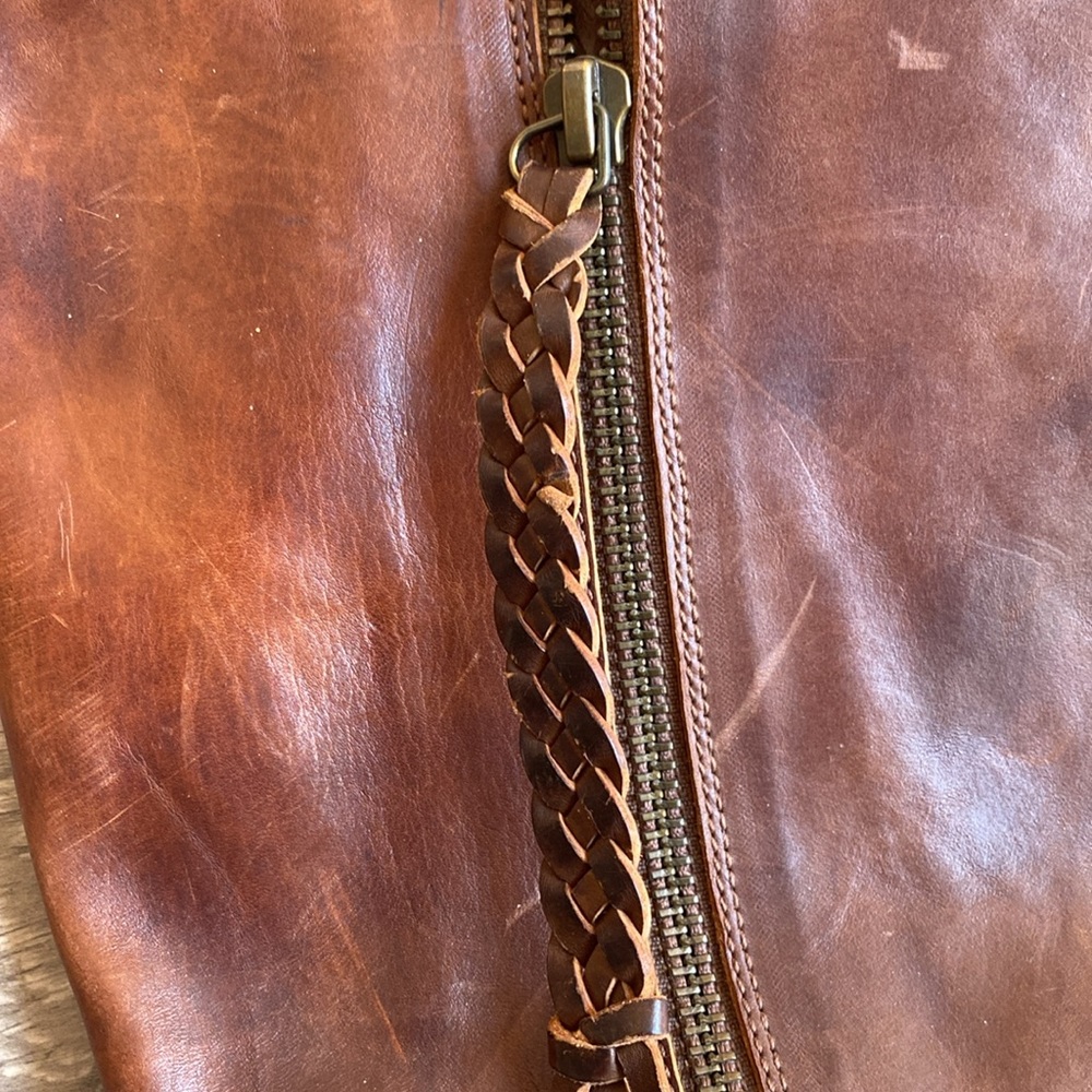 New Day Company Handmade Italian leather brown boots 34 - Picture 9 of 13